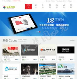 大氣互聯網服務機構企業(yè)公司網站模板——基于DEDECMS 5.7的工業(yè)互聯網數據服務解決方案
